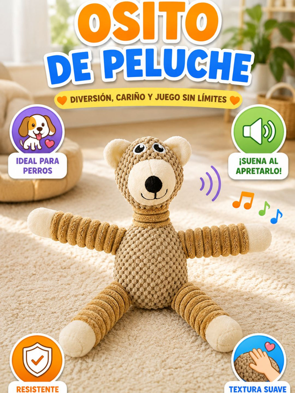 Osito de Peluche Interactivo – Su Nuevo Compañero de Juegos
