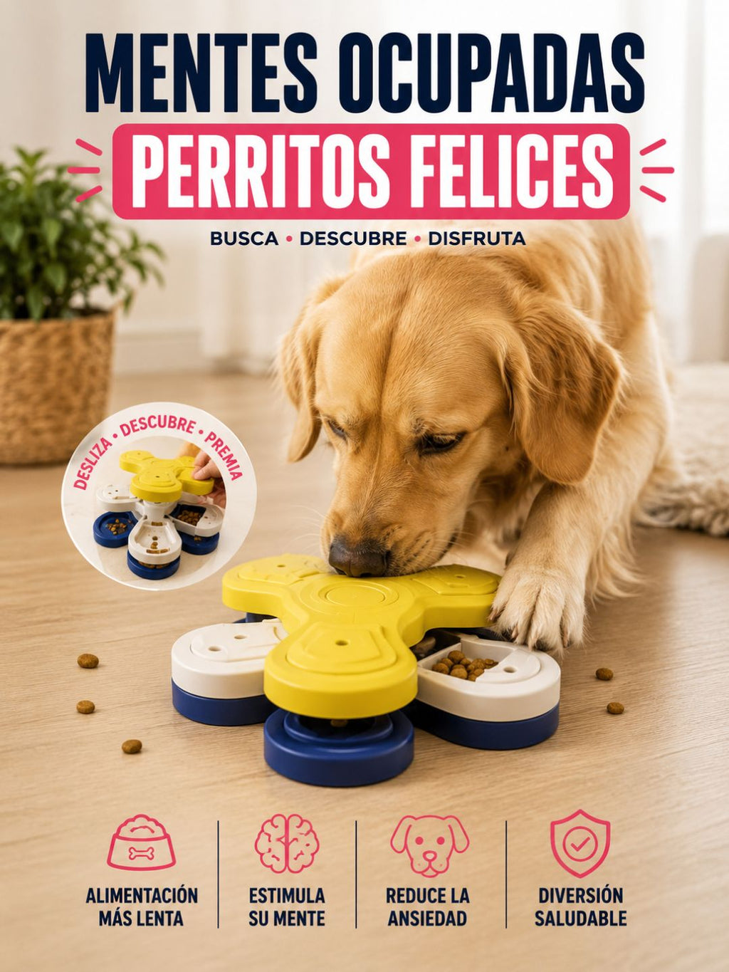 Juguete Interactivo de Inteligencia para Perros – Busca y Encuentra Premios
