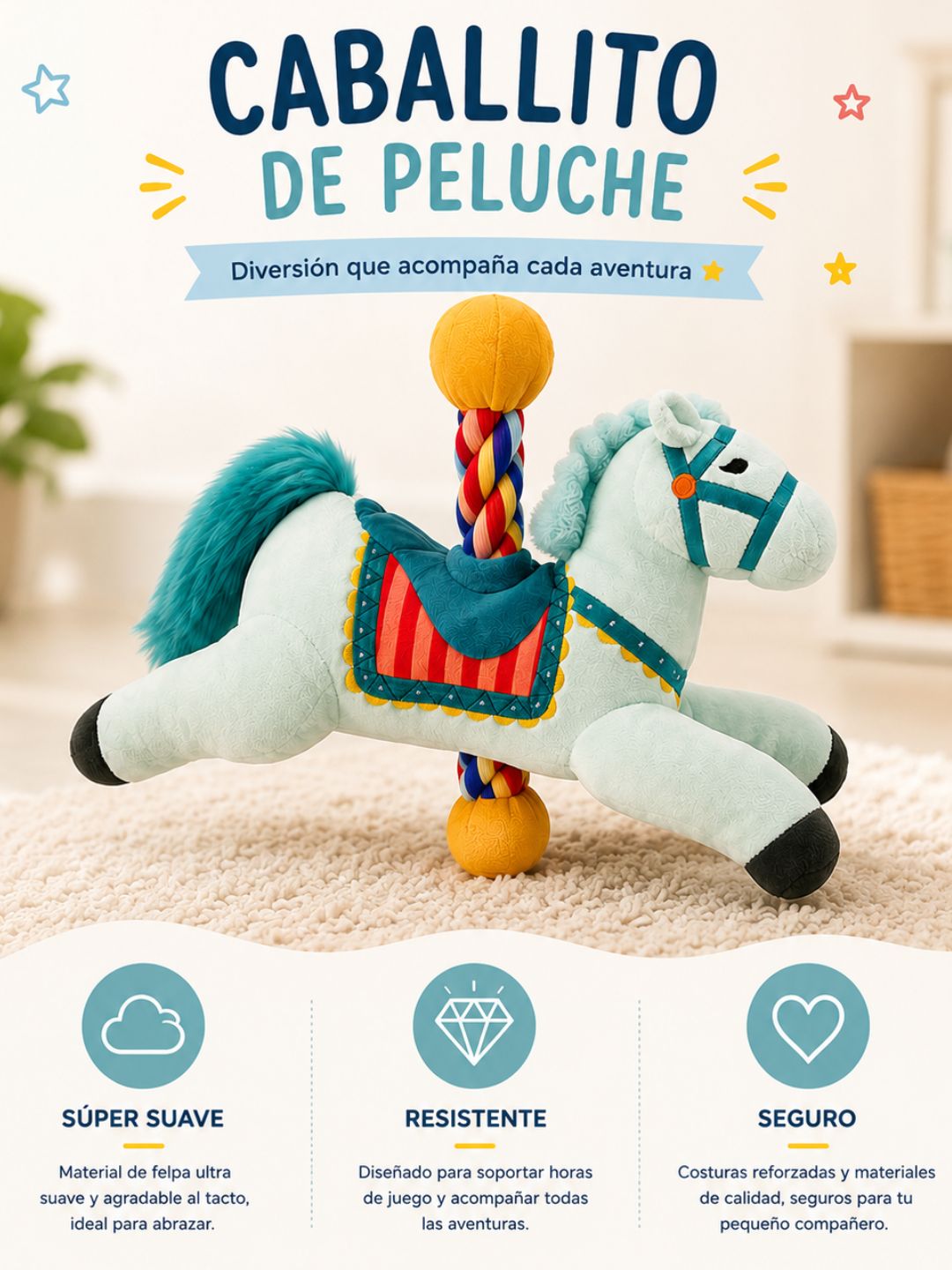 Caballito de Peluche Antiestrés