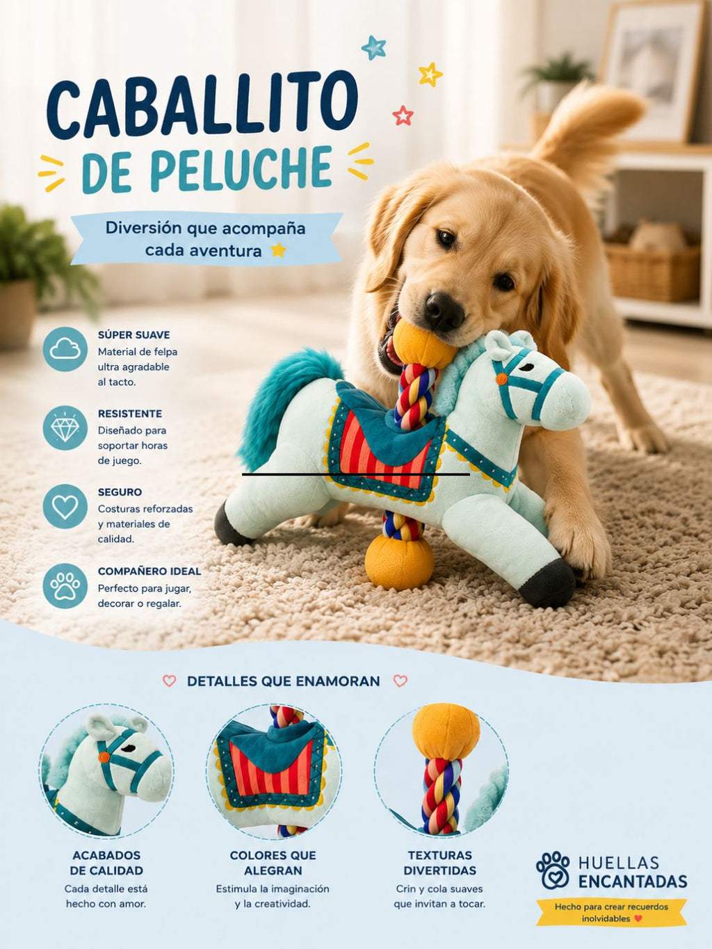 Caballito de Peluche Antiestrés
