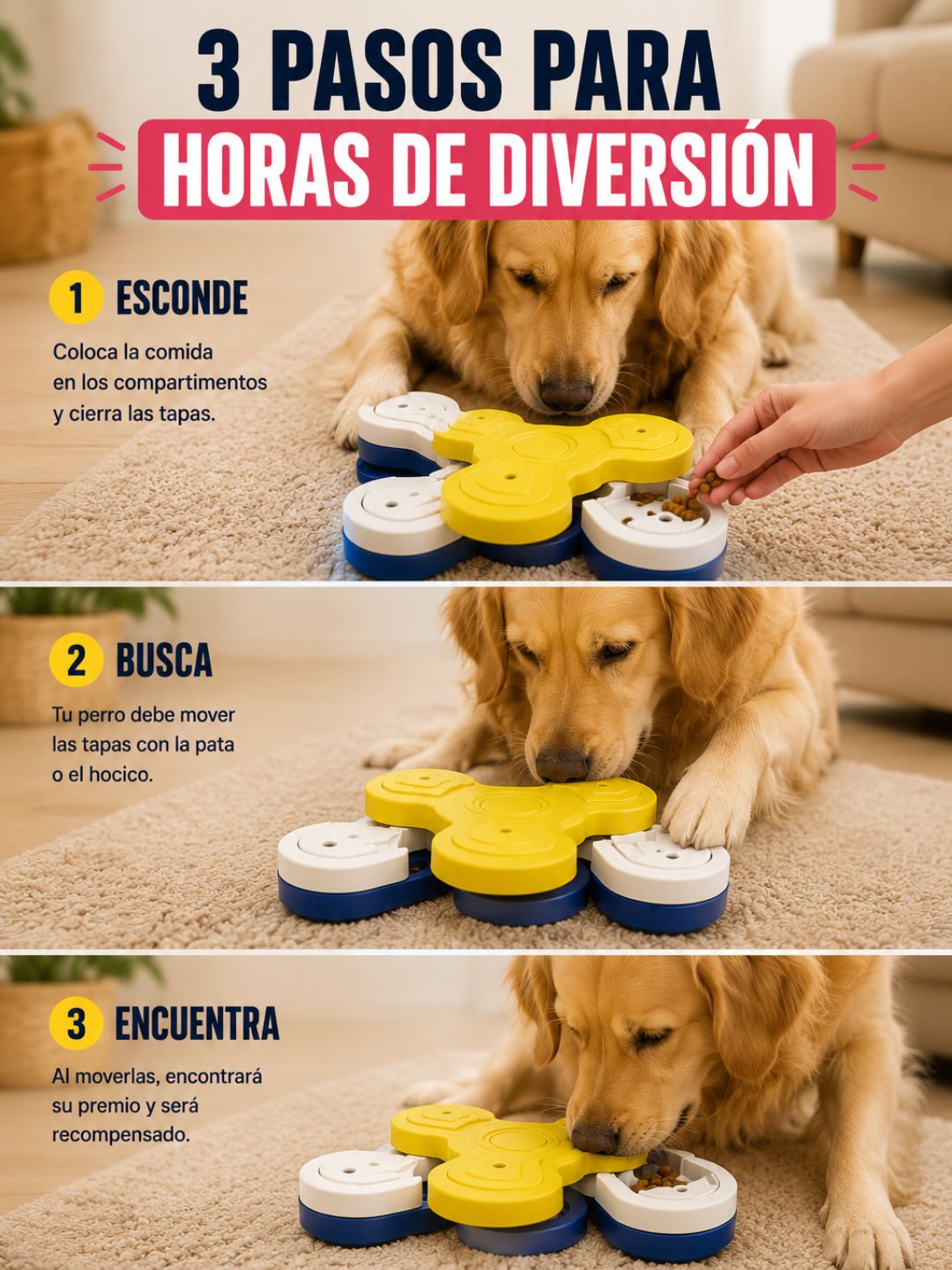 Juguete Interactivo de Inteligencia para Perros – Busca y Encuentra Premios