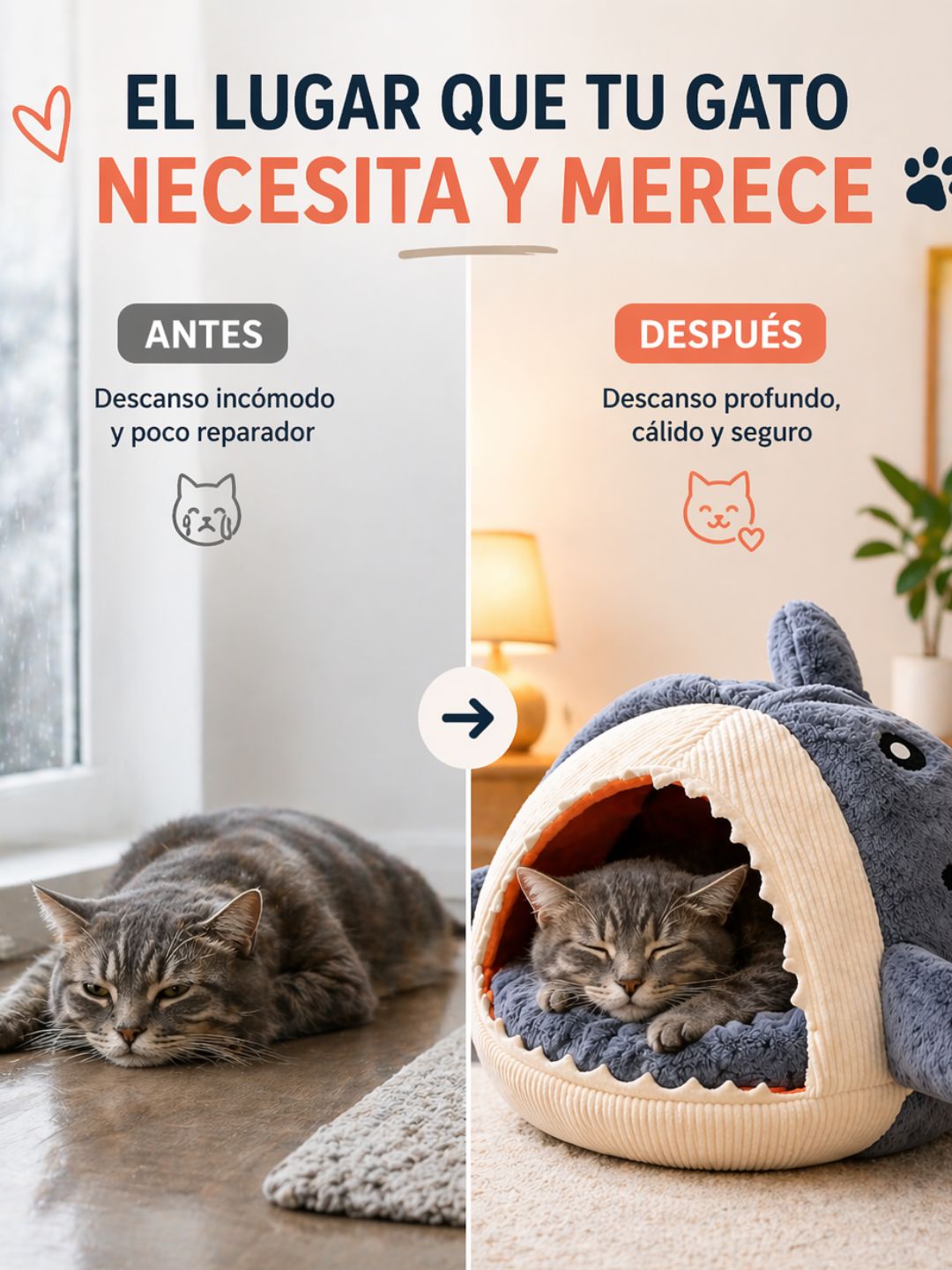 Cama tiburón Anti estrés