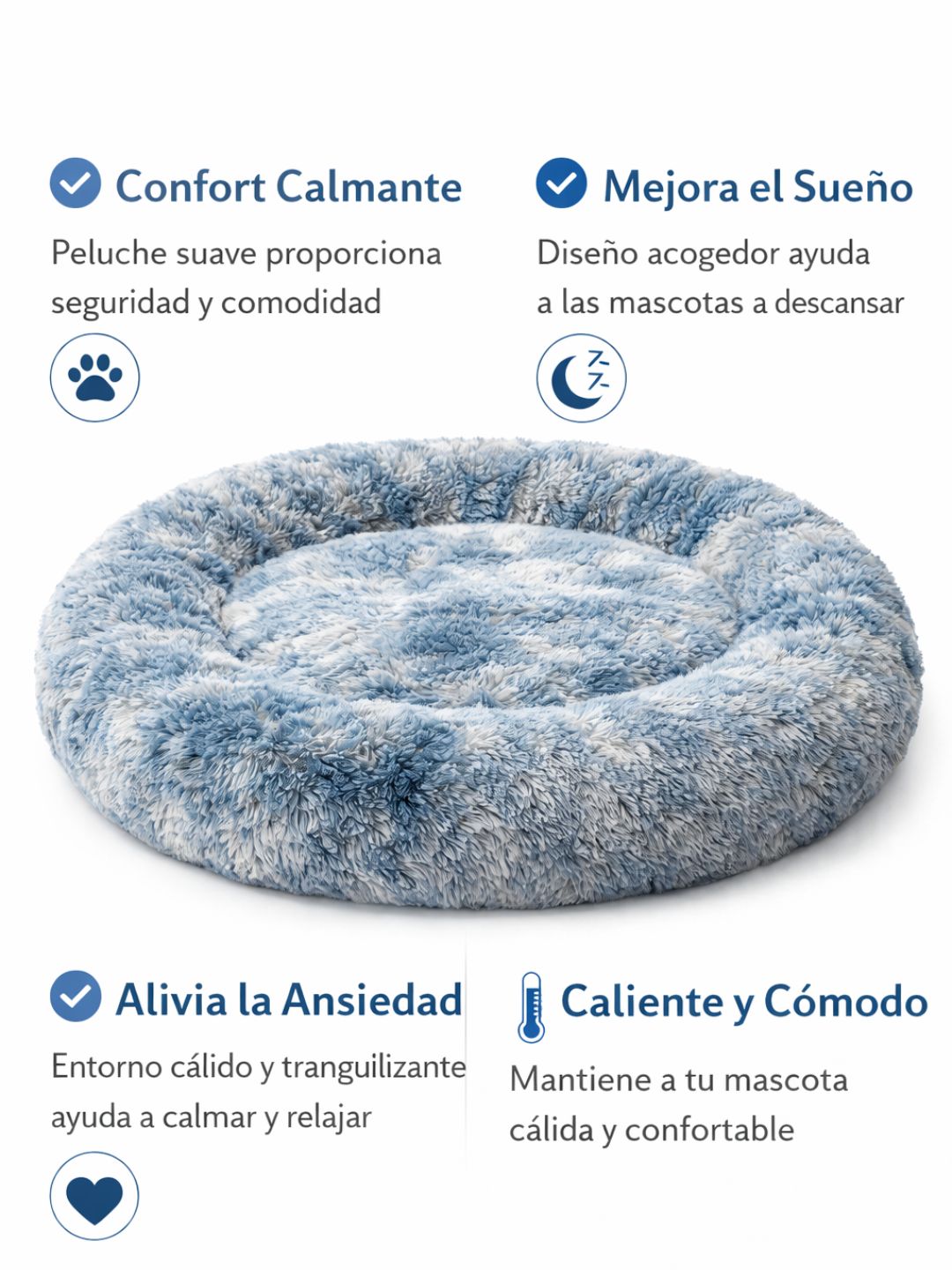 Cama Perro antiestres 100 cm de ancho